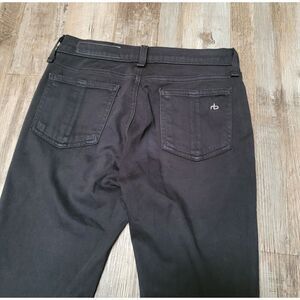 Rag & Bone Jean Leggings Women's 25 Black Plush Stretch Slim Fit Skinny